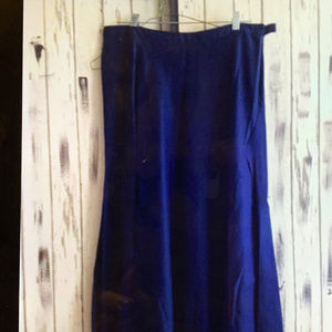 Chaps navy linen skirt